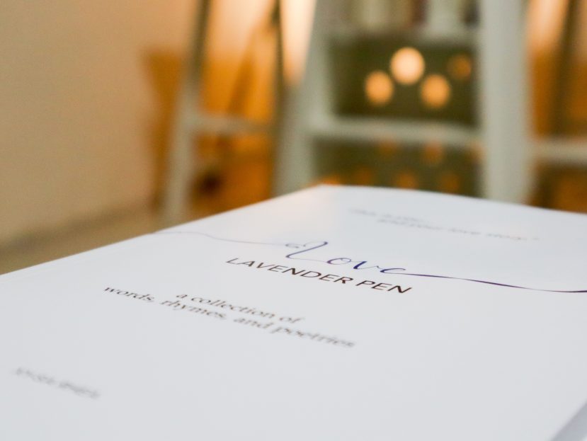 Of lavender laces, pens, and poetries