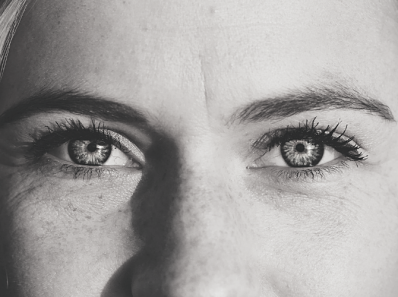 a woman's eyes