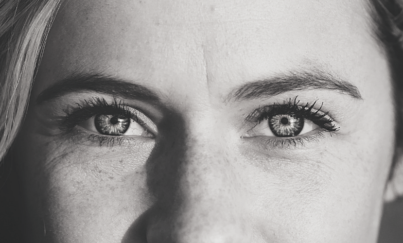 a woman's eyes