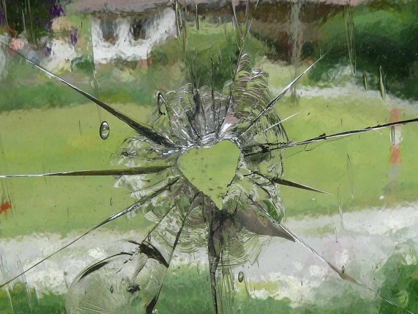 the broken pieces